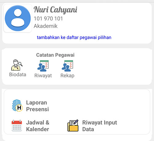 Laporan Kepegawaian